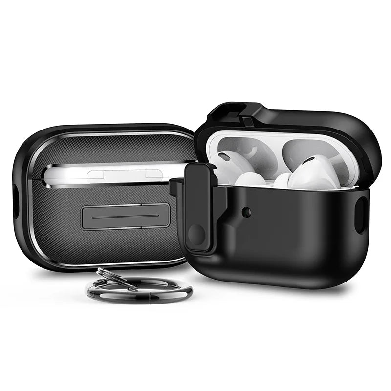 Safety Lock Buckle Shockproof Case For AirPods 3 4 Wireless Earphones Protective Case For AirPods Pro 2 1 Headphones Accessories