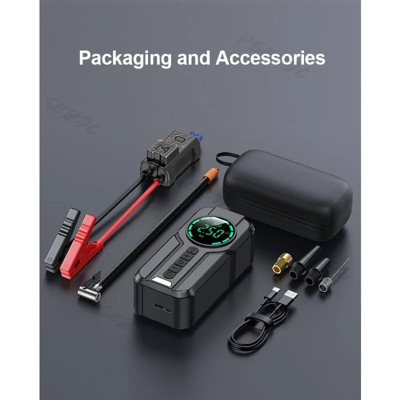 Emergency Start-up Power Supply Car Mounted Inflation Pump Integrated Machine Car Battery Emergency Strong Start Power Bank