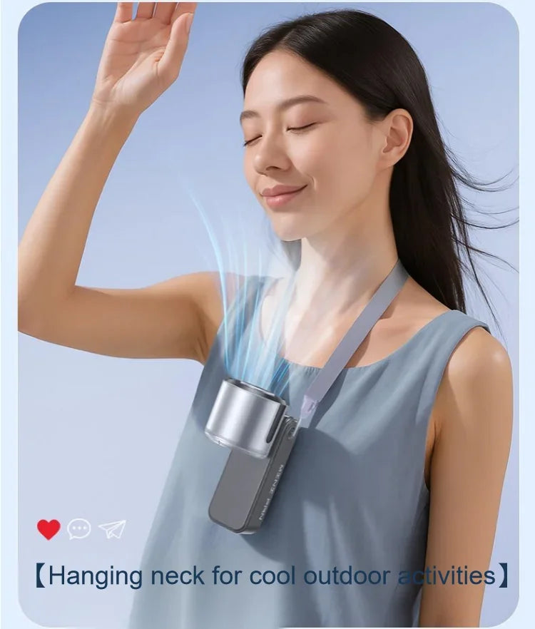 Portable Fans 29,000 RPM Collapsible Foldable TEC Superconducting Cooling Mini Portable Fan Air Cooler Minifan