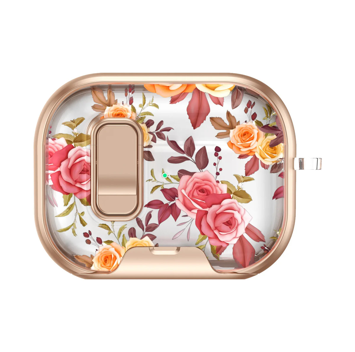 Earphone Case Latch Painted All-inclusive for AirPods Pro 3 & AirPods 4 Pro2 with Switch Safety Lock+Bottom Stand Bracket Cover