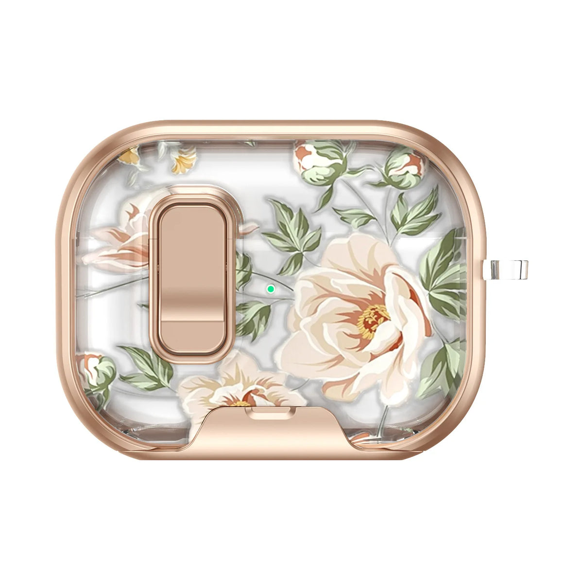 Earphone Case Latch Painted All-inclusive for AirPods Pro 3 & AirPods 4 Pro2 with Switch Safety Lock+Bottom Stand Bracket Cover