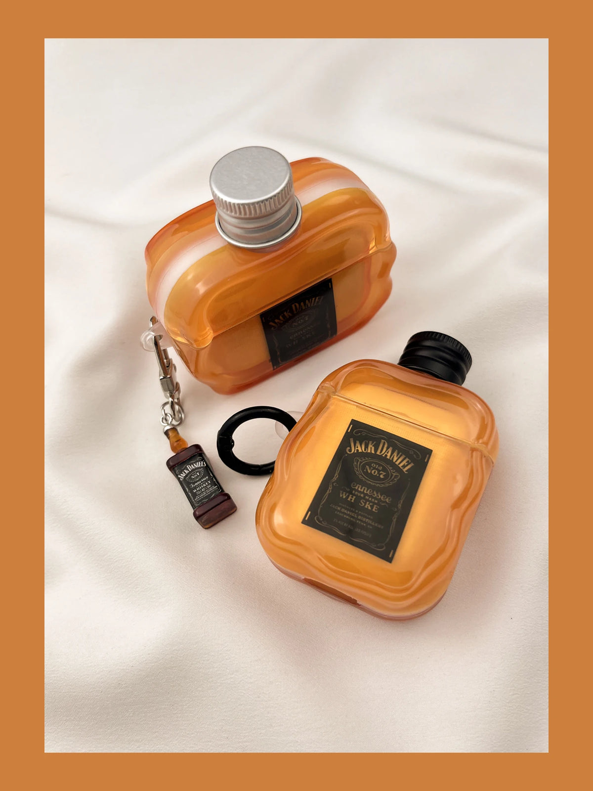 ins Creative Three-dimensional Bottle Cap Whiskey Airpods 3 4 2 1 Pro 3 Pro2 Earphone Protective Case Wireless Bluetooth Cover
