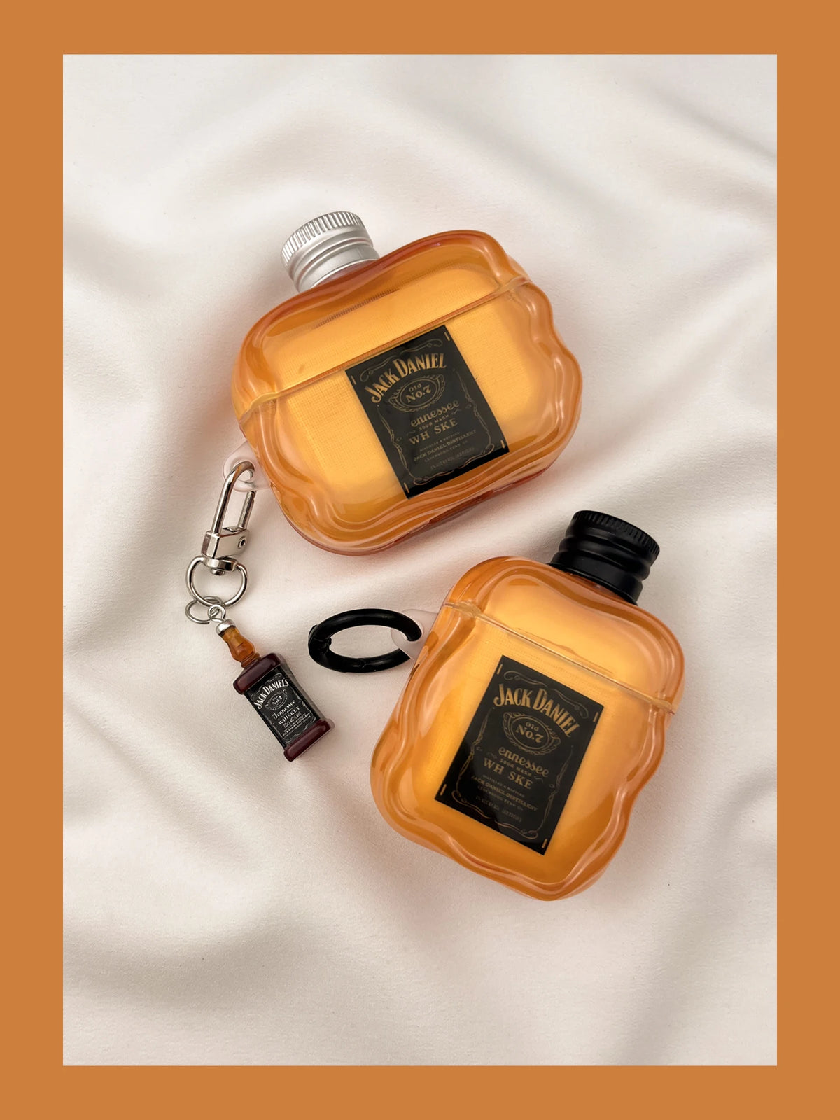 ins Creative Three-dimensional Bottle Cap Whiskey Airpods 3 4 2 1 Pro 3 Pro2 Earphone Protective Case Wireless Bluetooth Cover