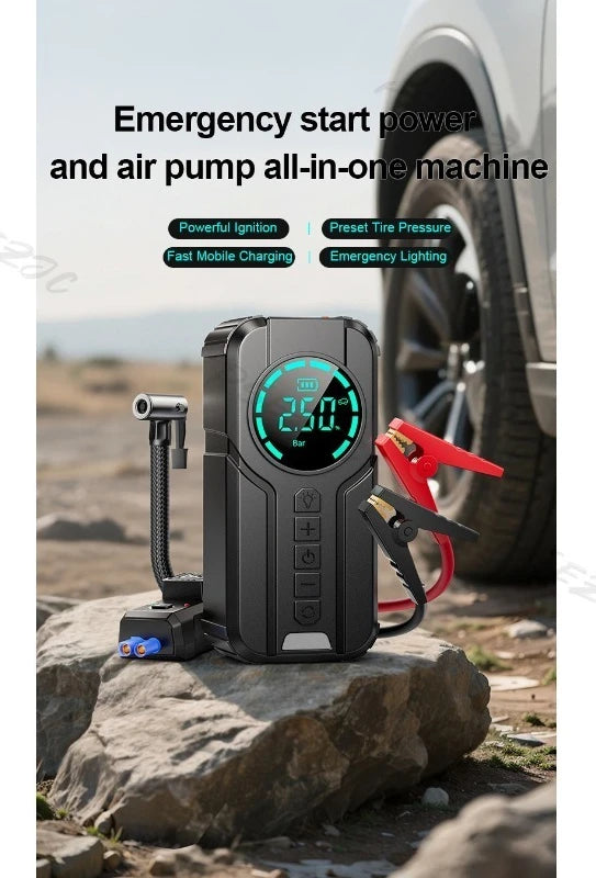 Emergency Start-up Power Supply Car Mounted Inflation Pump Integrated Machine Car Battery Emergency Strong Start Power Bank