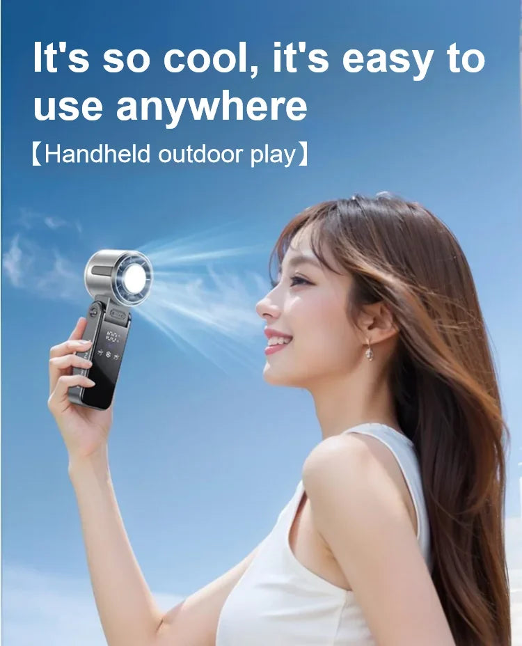 Portable Fans 29,000 RPM Collapsible Foldable TEC Superconducting Cooling Mini Portable Fan Air Cooler Minifan