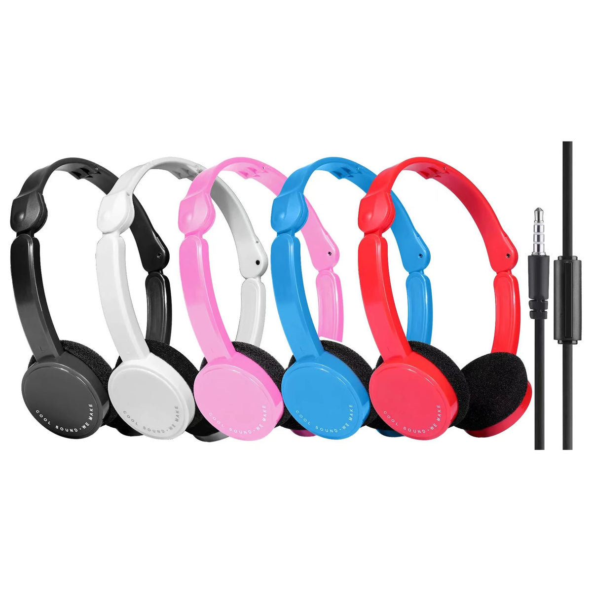 3.5mm Wired Over-ear Headphones Foldable Sports Headset