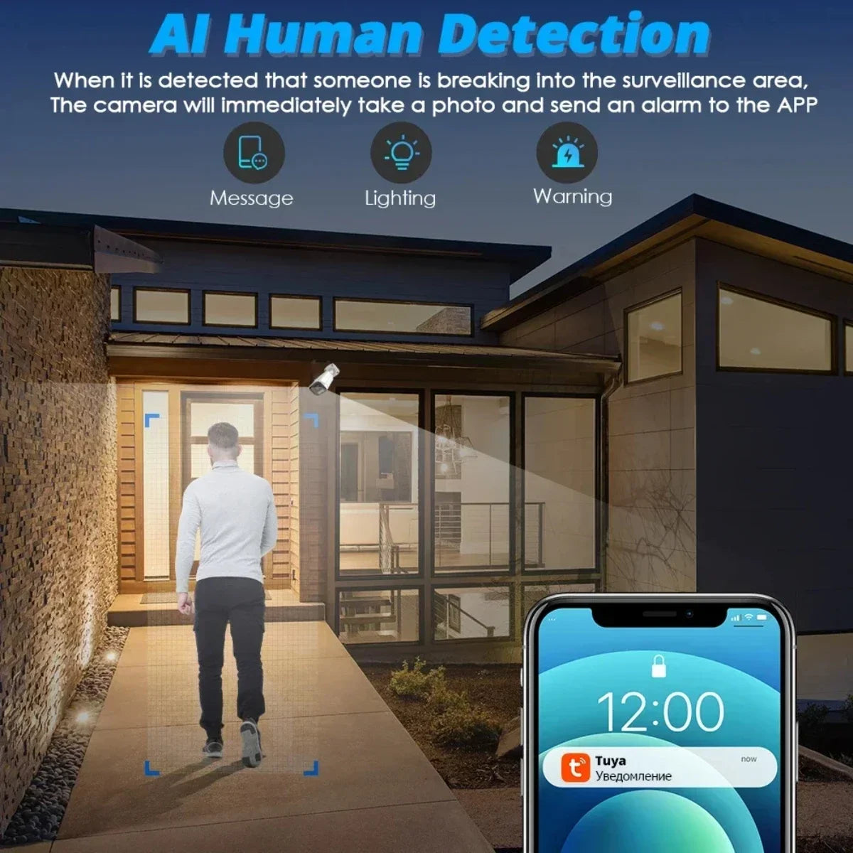 6MP Tuya Smartlife Home Surveillance Camera IP POE Two-Way Audio Dome Color Night Vision Ai Detect CCTV Video Security For NVR