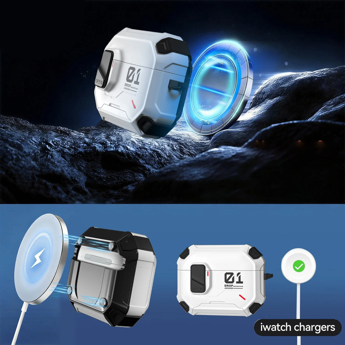 2026 New for AirPod 3 Pro 3 Headphone Case with Magsafe Magnetic Automatic Lock Cover Shockproof Cases for AirPods 4 Pro 2 Pro 3