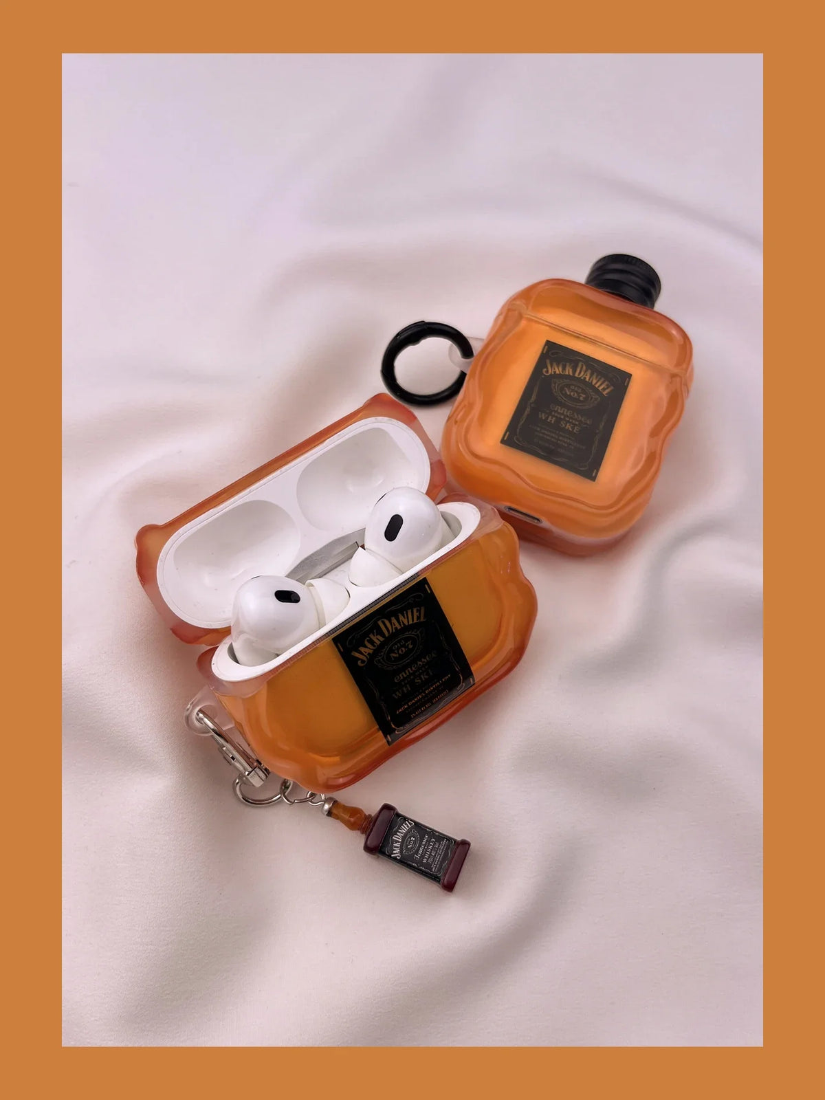 ins Creative Three-dimensional Bottle Cap Whiskey Airpods 3 4 2 1 Pro 3 Pro2 Earphone Protective Case Wireless Bluetooth Cover