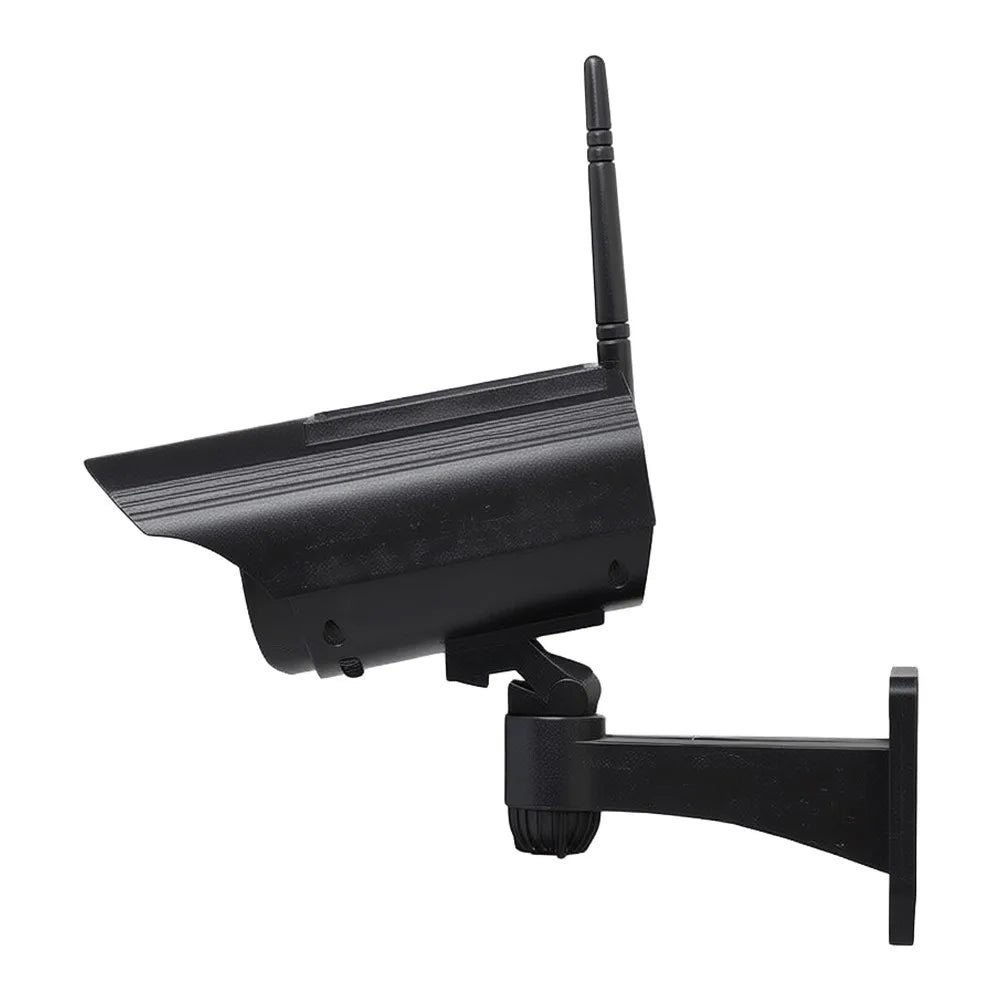 Realistic Solar Powered Dummy Security Camera with Flashing LED and Induction Rotation for Front Door Protection