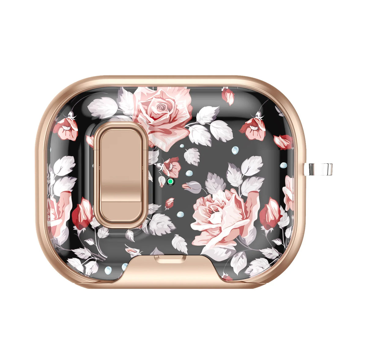 Earphone Case Latch Painted All-inclusive for AirPods Pro 3 & AirPods 4 Pro2 with Switch Safety Lock+Bottom Stand Bracket Cover