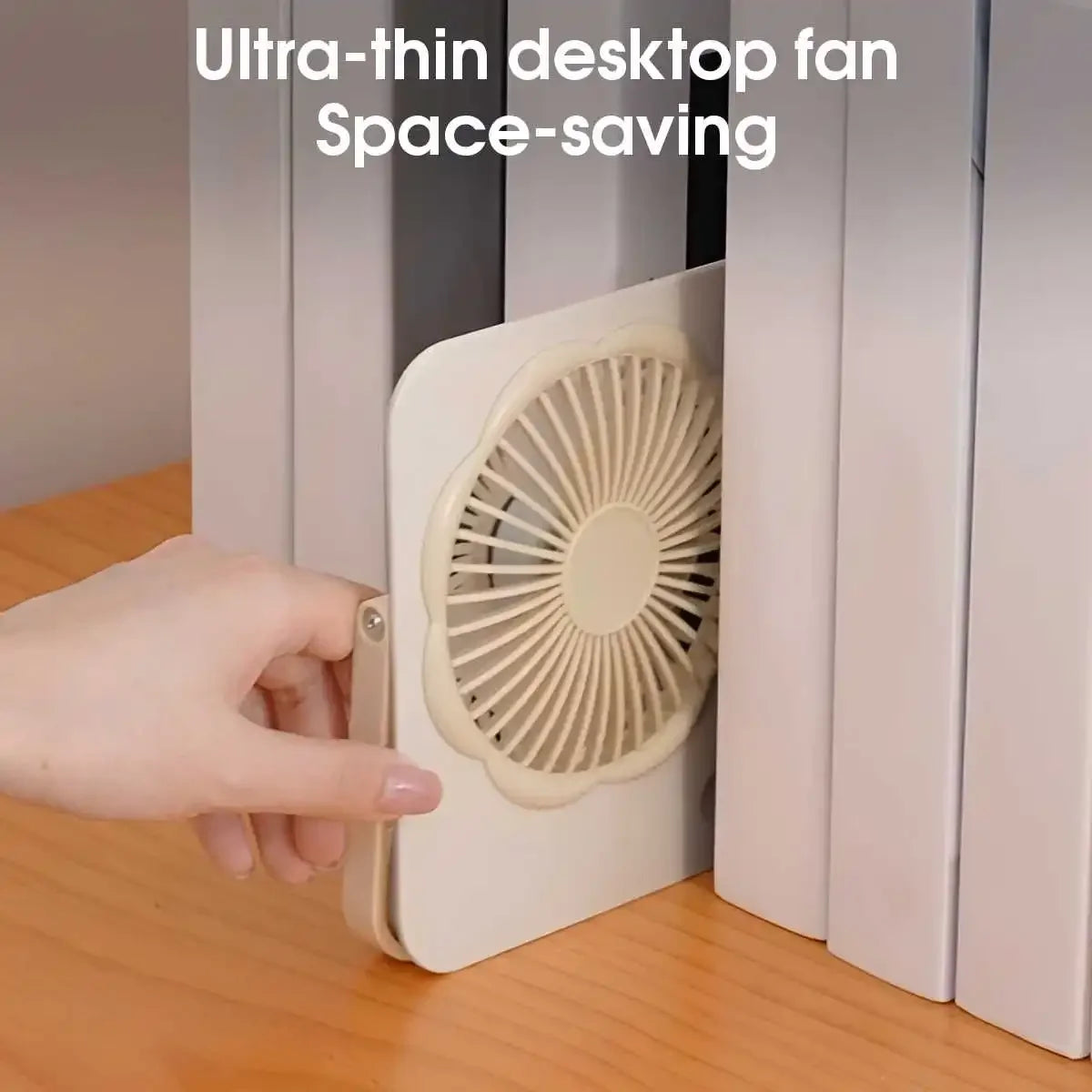 Portable Fan USB Desk Fan Fast Cooling Strong Airflow Quiet Operation Adjustable 4 Speed Wind Standing Ultra-thin Fans