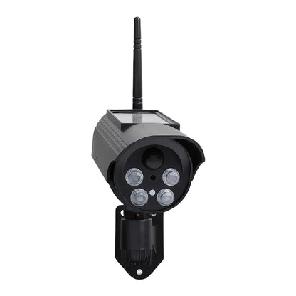 Realistic Solar Powered Dummy Security Camera with Flashing LED and Induction Rotation for Front Door Protection