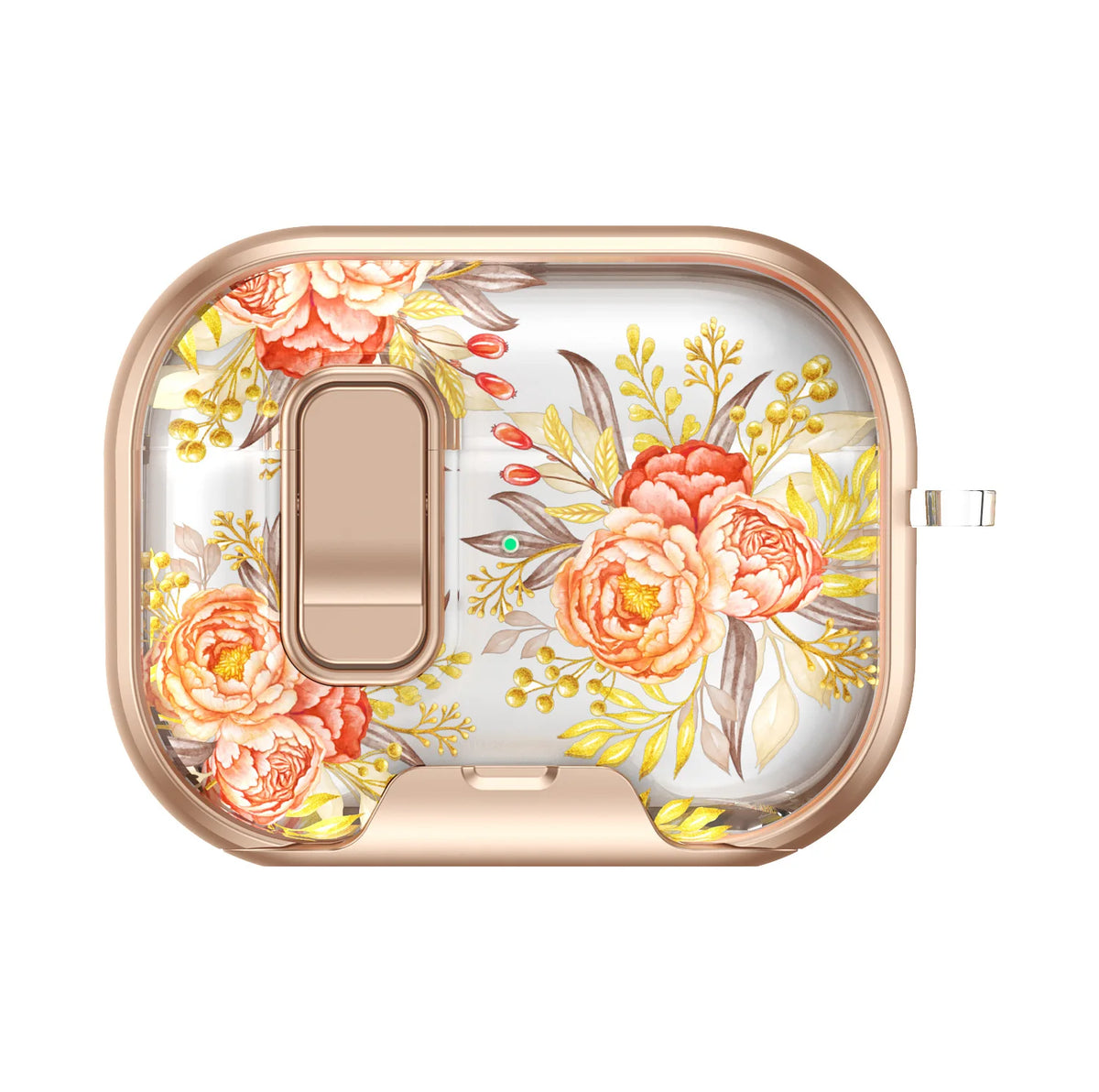 Earphone Case Latch Painted All-inclusive for AirPods Pro 3 &amp; AirPods 4 Pro2 with Switch Safety Lock+Bottom Stand Bracket Cover
