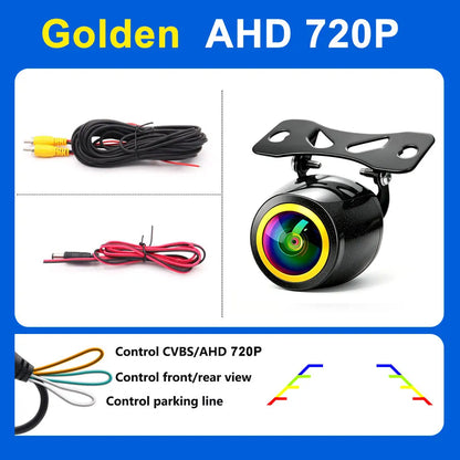 SMARTOUR 4K AHD CVBS CCD Fisheye Car Rear View Camera 180° Wide Angle HD Night Vision IP68 Waterproof Reversing Backup Parking A