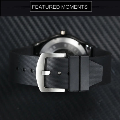 WINNER Automatic Mechanical Watch for Men Rubber Strap Skeleton Dial Male Clock Military Sports Style Wristwatch Dropshipping