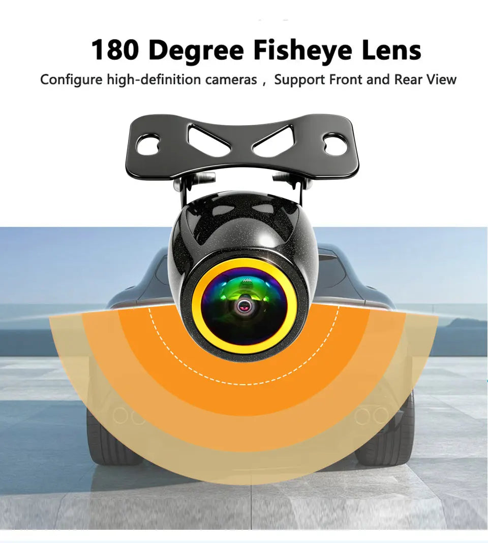 SMARTOUR 4K AHD CVBS CCD Fisheye Car Rear View Camera 180° Wide Angle HD Night Vision IP68 Waterproof Reversing Backup Parking A