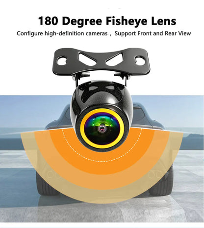 SMARTOUR 4K AHD CVBS CCD Fisheye Car Rear View Camera 180° Wide Angle HD Night Vision IP68 Waterproof Reversing Backup Parking A