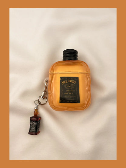 ins Creative Three-dimensional Bottle Cap Whiskey Airpods 3 4 2 1 Pro 3 Pro2 Earphone Protective Case Wireless Bluetooth Cover