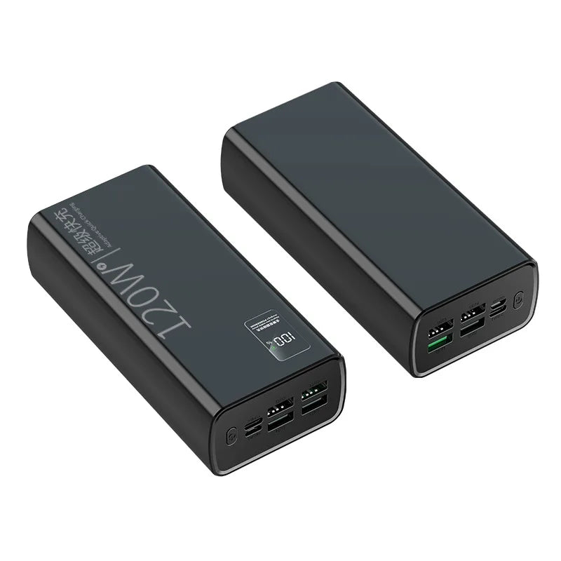 CCC Certified 120W Fast Charge 60000mAh Power Bank Type-C Digital Display Portable Mobile Power Supply