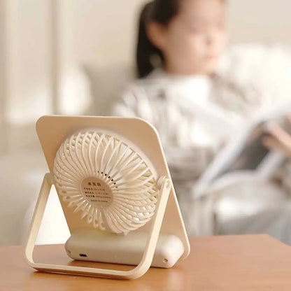 Portable Fan USB Desk Fan Fast Cooling Strong Airflow Quiet Operation Adjustable 4 Speed Wind Standing Ultra-thin Fans