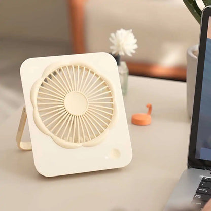 Portable Fan USB Desk Fan Fast Cooling Strong Airflow Quiet Operation Adjustable 4 Speed Wind Standing Ultra-thin Fans