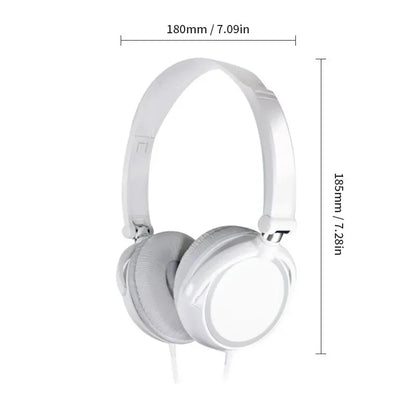 Wired Headphones 3 5mm Bass Stereo Foldable With Microphone Adjustable Headphones Suitable For Pc Mp3 Mobile Headphones
