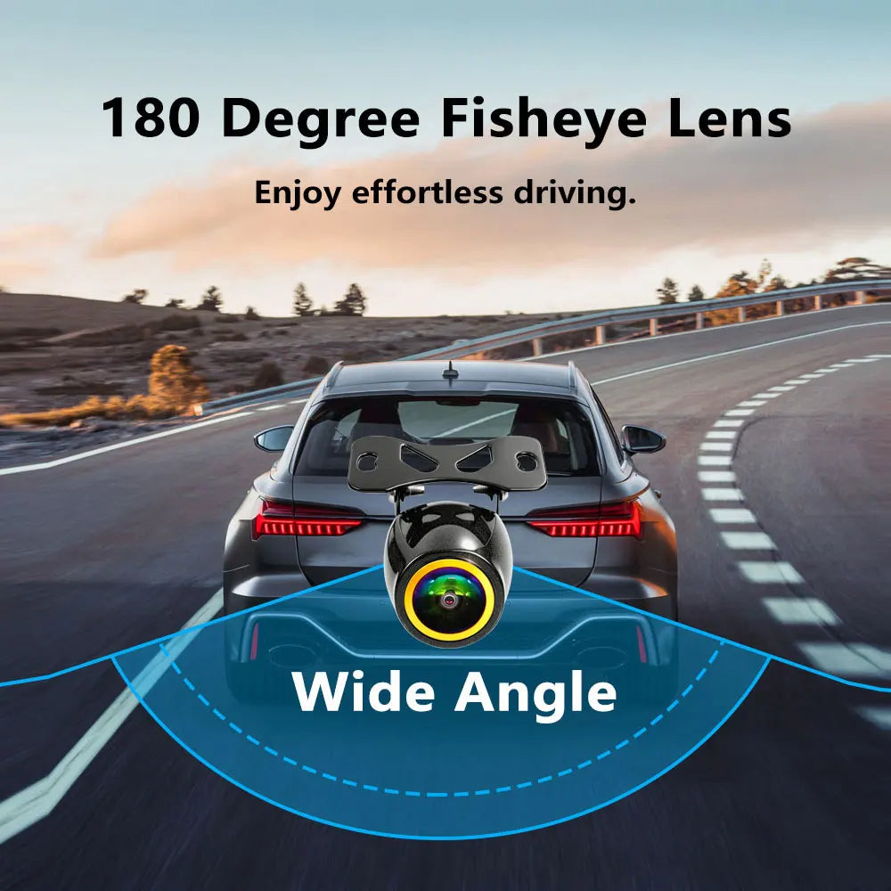 SMARTOUR 4K AHD CVBS CCD Fisheye Car Rear View Camera 180° Wide Angle HD Night Vision IP68 Waterproof Reversing Backup Parking A