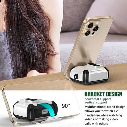 Earphone Cases For Airpods Pro 3 2 Case Airpods 4 3 2 1 Secure Lock Fundas TPU Full Protection Shell Covers With Phone Stand
