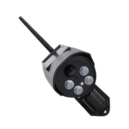 Realistic Solar Powered Dummy Security Camera with Flashing LED and Induction Rotation for Front Door Protection