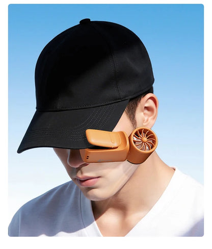 Portable Mini Fan Handheld Small Fan 5 Speed 3000mAh USB Rechargeable LED Display 180° Rotatable Clip Cooling Turbo Fans