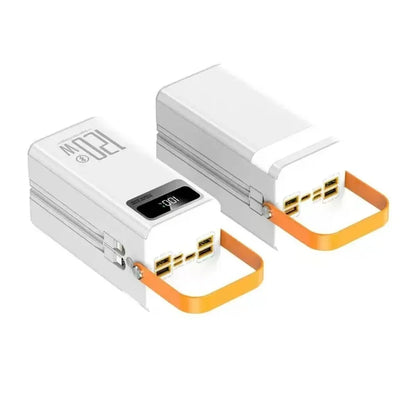 High Capacity 30000mAh / 60000mAh Power Bank, 120W Quick Charge External Battery Pack with LED Light for Phone Laptop