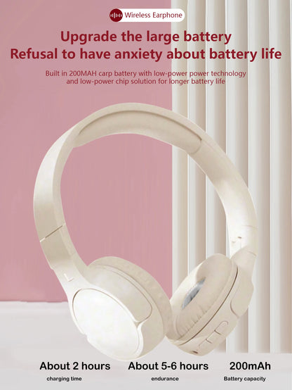Wireless Over-Ear Headphones, Foldable Stereo, Jerry 5.3