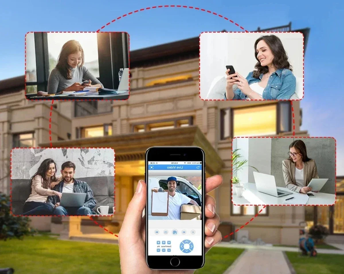 6MP Tuya Smartlife Home Surveillance Camera IP POE Two-Way Audio Dome Color Night Vision Ai Detect CCTV  Video Security For NVR